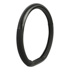 Lampa Lampa Κάλυμμα Τιμονιού Αυτοκινήτου Le Mans 35-37εκ. Άοσμο με Matt Carbon πρόσθετα από Ultra-soft Skeentex Μαύρο 1-τεμ. (L3295.2)