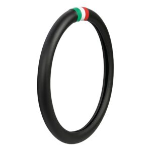 Lampa Lampa Κάλυμμα Τιμονιού Αυτοκινήτου FLAG iT Σημαία Ιταλίας 35-37εκ. Άοσμο Από Ultra-soft Skeentex Μαύρο 1-τεμ. (L3295.4)