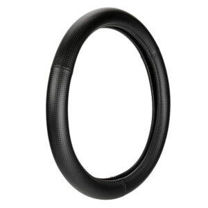 Lampa ΚΑΛΥΜΜΑ ΤΙΜΟΝΙΟΥ RACING PREMIUM BLACK (S) 35/37cm ΣΥΝΘΕΤΙΚΟ ΔΕΡΜΑ SKEENTEX ΜΑΥΡΟ/CARBON LOOK LAMPA  - 1 ΤΕΜ.