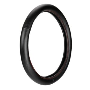 Lampa Lampa Κάλυμμα Τιμονιού Αυτοκινήτου Racing Premium 37-39εκ. Άοσμο ανάγλυφο από Ultra soft Skeentex Μαύρο Κόκκινο 1-τεμ. (L3316.7)