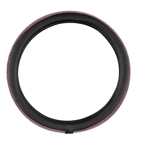 Lampa ΚΑΛΥΜΜΑ ΤΙΜΟΝΙΟΥ DIAMONDS PINK (Μ) 37/39cm ΣΥΝΘΕΤΙΚΟ ΔΕΡΜΑ SKEENTEX ΜΑΥΡΟ/POZ LAMPA  - 1 ΤΕΜ. - Image 2