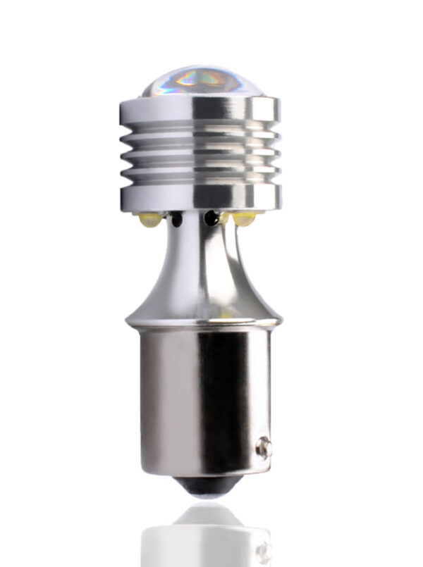 M-Tech P21W 12V BA15s LED 4xCREE PREMIUM ΛΕΥΚΟ (ΜΟΝΟΠΟΛΙΚΟ) 1ΤΕΜ. M-TECH