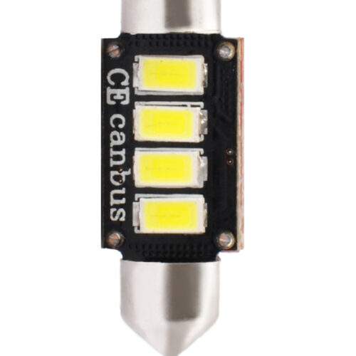 M-Tech ΛΑΜΠΑΚΙΑ ΠΛΑΦΟΝΙΕΡΑΣ C5W/C10W 12V 2W SV8,5 36mm CAN-BUS+RADIATOR LED 4xSMD5730 PREMIUM ΛΕΥΚΟ 1ΤΕΜ.