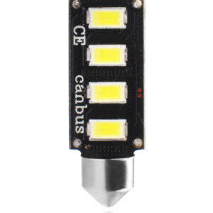 M-Tech ΛΑΜΠΑΚΙΑ ΠΛΑΦΟΝΙΕΡΑΣ C5W/C10W 12V 2W SV8,5 41mm CAN-BUS+RADIATOR LED 4xSMD5730 ΛΕΥΚΟ 1ΤΕΜ. M-TECH