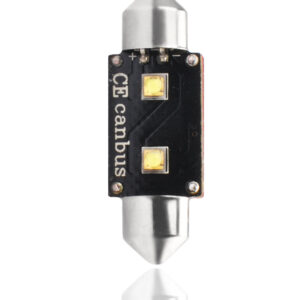 M-Tech ΛΑΜΠΑΚΙΑ ΠΛΑΦΟΝΙΕΡΑΣ C5W/C10W 12V 6W SV8,5 41mm CAN-BUS+RADIATOR LED 2xHP CREE ΛΕΥΚΟ 1ΤΕΜ. M-TECH