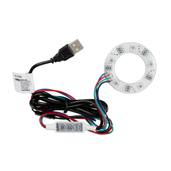 Lampa ΒΑΣΗ ΦΩΤΙΖΟΜΕΝΗ ΑΡΩΜΑΤΙΚΟΥ KING RGB LED ΜΕ ΚΑΛΩΔΙΟ ΦΟΡΤΙΣΗΣ USB 5V/140cm (ΜΟΝΟ ΓΙΑ L3523.8 ΓΙΑΣΕΜΙ) LAMPA  - 1 ΤΕΜ.