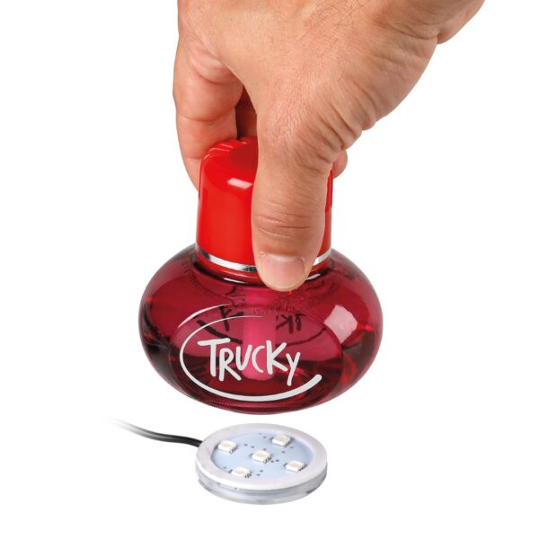 Lampa ΒΑΣΗ ΦΩΤΙΖΟΜΕΝΗ ΑΡΩΜΑΤΙΚΟΥ TRUCKY 12/24V - ΚΟΚΚΙΝΟ (ΦΙΣ ΑΝΑΠΤΗΡΑ/ΚΑΛΩΔΙΟ 150 cm) - Image 3