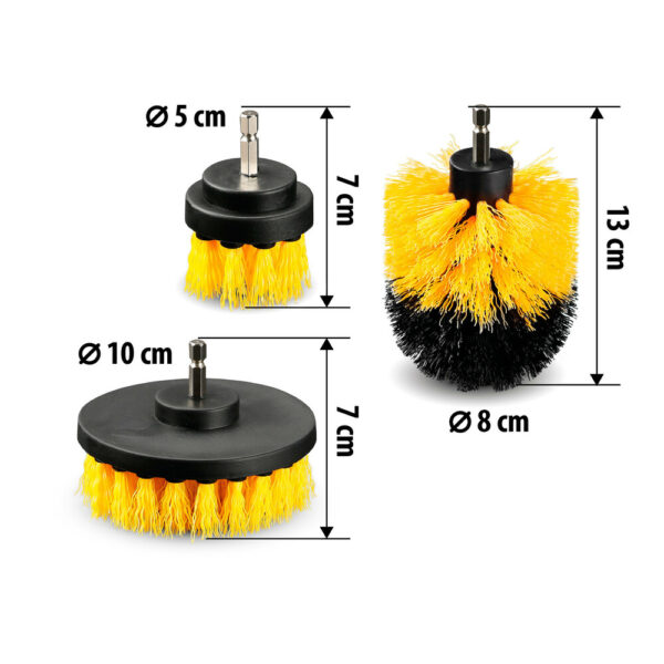 Lampa ΒΟΥΡΤΣΕΣ ΠΛΥΣΙΜΑΤΟΣ VORTEX 10/8/5cm ΓΙΑ ΔΡΑΠΑΝΟ ΣΕΤ LAMPA - 3 ΤΕΜ. - Image 2