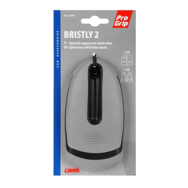 Lampa ΒΟΥΡΤΣΑ ΚΑΘΑΡΙΣΜΟΥ ΧΕΙΡΟΣ BRISTLY 2 PRO-GRIP ΚΑΤΑΛΛΗΛΗ ΓΙΑ ΚΑΘΙΣΜΑΤΑ/ΠΑΤΑΚΙΑ ΓΚΡΙ-ΜΑΥΡΟ LAMPA  - 1 ΤΕΜ. - Image 3