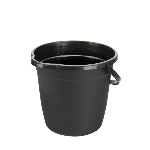 Lampa ΚΟΥΒΑΣ ΠΛΑΣΤΙΚΟΣ ΜΕ ΧΕΡΟΥΛΙ BUCKY 10L ΜΑΥΡΟΣ LAMPA - 1 ΤΕΜ. - Image 2