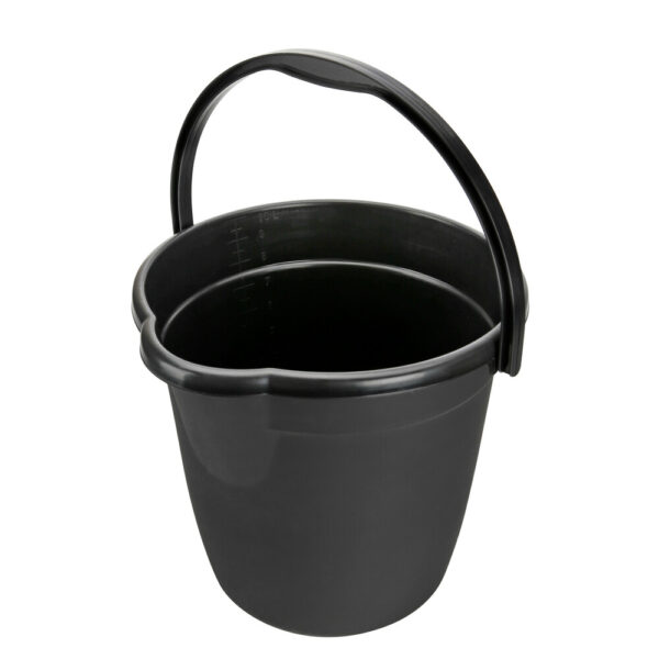 Lampa ΚΟΥΒΑΣ ΠΛΑΣΤΙΚΟΣ ΜΕ ΧΕΡΟΥΛΙ BUCKY 10L ΜΑΥΡΟΣ LAMPA - 1 ΤΕΜ. - Image 3