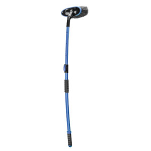 Lampa ΒΟΥΡΤΣΑ ΠΛΥΣΙΜΑΤΟΣ (25x10cm)  ΜΕ ΤΗΛΕΣΚΟΠΙΚΟ ΚΟΝΤΑΡΙ ΑΛΟΥΜΙΝΙΟΥ (102-155cm) ΜΑΥΡΟ/ΜΠΛΕ LUNA LAMPA - 1 ΤΕM.