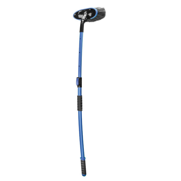 Lampa ΒΟΥΡΤΣΑ ΠΛΥΣΙΜΑΤΟΣ (25x10cm)  ΜΕ ΤΗΛΕΣΚΟΠΙΚΟ ΚΟΝΤΑΡΙ ΑΛΟΥΜΙΝΙΟΥ (102-155cm) ΜΑΥΡΟ/ΜΠΛΕ LUNA LAMPA - 1 ΤΕM.
