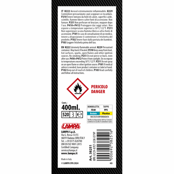 Lampa ΛΙΠΑΝΤΙΚΟ ΚΑΙ ΠΡΟΣΤΑΤΕΥΤΙΚΟ ΣΠΡΕΙ ΠΛΑΣΤΙΚΩΝ/ΜΕΤΑΛΛΩΝ GRAN PREE SVITAX 200ml LAMPA - 1 ΤΕΜ. - Image 2