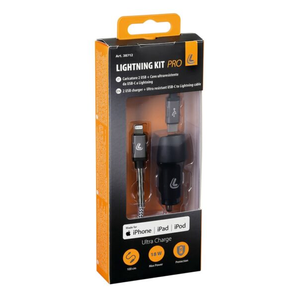 Lampa ΦΟΡΤΙΣΤΗΣ ΑΝΑΠΤΗΡΑ ΜΕ 2 USB ΚΑΙ ΚΑΛΩΔΙΟ ΦΟΡΤΙΣΗΣΚΑΙΣΥΓΧΡΟΝΙΣΜΟΥ 100cm APPLE LIGHTING KIT PRO 18W 12/24V - Image 4