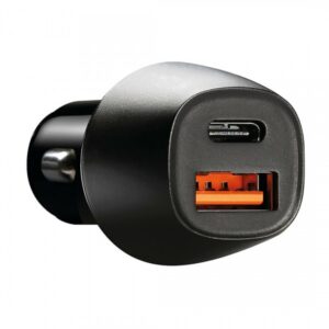 Lampa ΦΟΡΤΙΣΤΗΣ ΑΝΑΠΤΗΡΑ ΜΕ 2 ΘΥΡΕΣ USB TYPE A+ TYPE C 12/24V 18W ULTRA FAST CHARGER