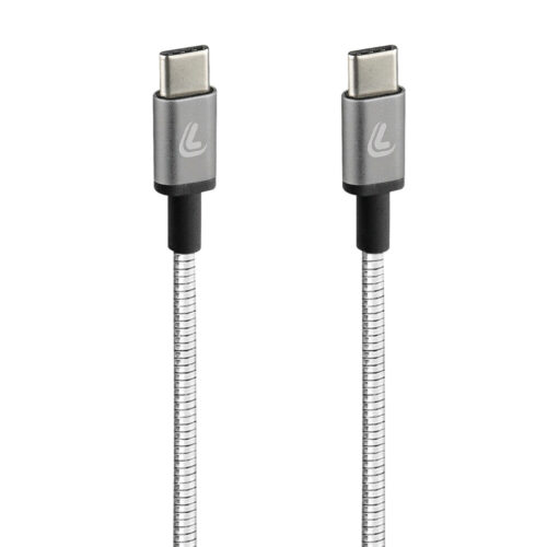 Lampa ΚΑΛΩΔΙΟ ΦΟΡΤΙΣΗΣ/ΜΕΤΑΦΟΡΑΣ ΔΕΔΟΜΕΝΩΝ USB TYPE C>USB TYPE C  IRON 2.0 3000mA/60W ΑΣΗΜΙ 100cm LAMPA – 1 ΤΕΜ.