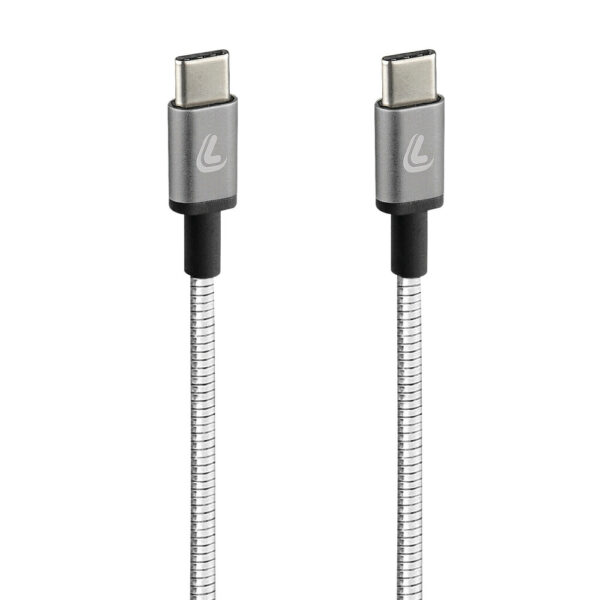 Lampa ΚΑΛΩΔΙΟ ΦΟΡΤΙΣΗΣ/ΜΕΤΑΦΟΡΑΣ ΔΕΔΟΜΕΝΩΝ USB TYPE C>USB TYPE C  IRON 2.0 3000mA/60W ΑΣΗΜΙ 100cm LAMPA - 1 ΤΕΜ.
