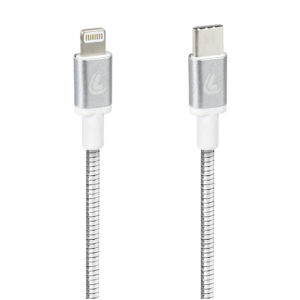 Lampa ΚΑΛΩΔΙΟ ΦΟΡΤΙΣΗΣ/ΜΕΤΑΦΟΡΑΣ ΔΕΔΟΜΕΝΩΝ USB TYPE C>APPLE 8 PIN  IRON 2.0 3000mA/30W ΑΣΗΜΙ 100cm LAMPA - 1 ΤΕΜ.