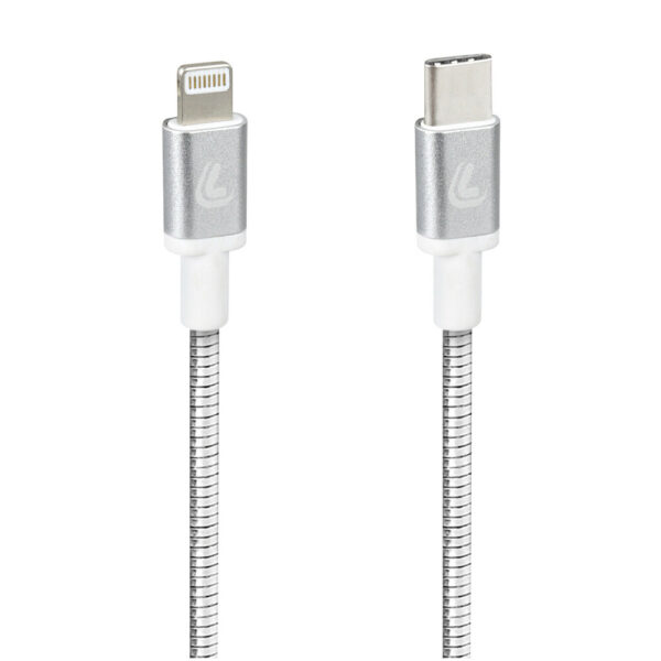 Lampa ΚΑΛΩΔΙΟ ΦΟΡΤΙΣΗΣ/ΜΕΤΑΦΟΡΑΣ ΔΕΔΟΜΕΝΩΝ USB TYPE C>APPLE 8 PIN  IRON 2.0 3000mA/30W ΑΣΗΜΙ 100cm LAMPA - 1 ΤΕΜ.