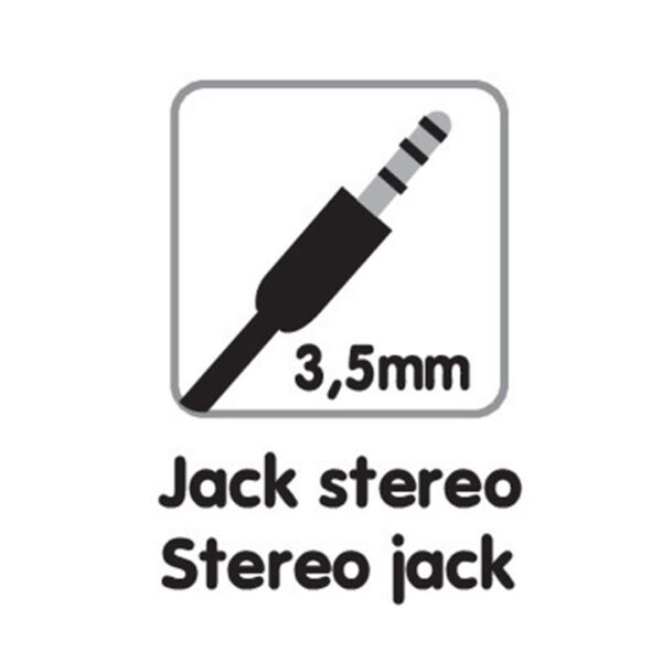 Lampa ΚΑΛΩΔΙΟ ΗΧΟΥ ΓΙΑ ΘΥΡΑ AUX 100cm STEREO JACK ESSENTIALS LINE (JACK ΣΕ JACK 3,5 mm) - Image 2