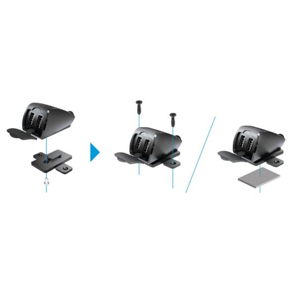 Lampa ΦΟΡΤΙΣΤΗΣ USB ΔΙΠΛΟΣ TREK 2 12/24V 5400mA ΜΕ ΒΑΣΗ ΣΤΗΡΙΞΗΣ ΒΙΔΩΤΗ ΚΑΙ ΚΑΛΩΔΙΟ 150cm ΑΔΙΑΒΡΟΧΟΣ - Image 4