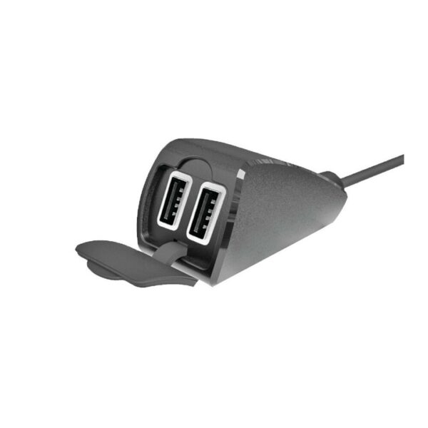 Lampa ΦΟΡΤΙΣΤΗΣ USB ΔΙΠΛΟΣ TREK 12/24V 5400mA ΜΕ ΒΑΣΗ ΣΤΗΡΙΞΗΣ ΤΙΜΟΝΙΟΥ 21-32mm ΚΑΙ ΚΑΛΩΔΙΟ 150cm ΑΔΙΑΒΡΟΧΟΣ - Image 3