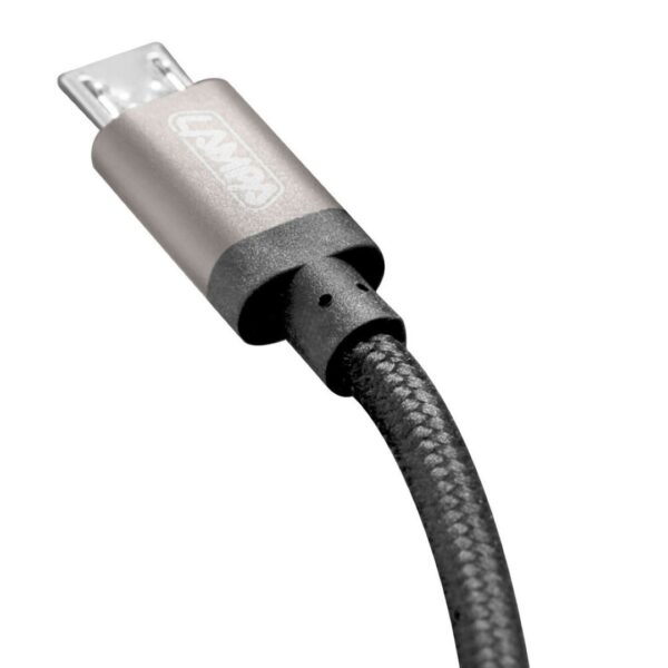 Lampa ΚΑΛΩΔΙΟ ΦΟΡΤΙΣΗΣ ΚΑΙ ΣΥΓΧΡΟΝΙΣΜΟΥ MICRO USB SUPER RESISTANT 100cm ΜΑΥΡΟ - Image 2