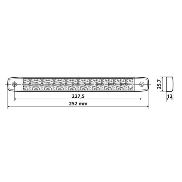 Lampa ΦΩΣ ΟΓΚΟΥ 9/32V ILLUMI ΜΕ 9 SMD LED 1 ΧΡΗΣΗΣ ΟΠΙΣΘΕΝ (ΛΕΥΚΟ/ΑΔΙΑΒΡΟΧΟ) - 1 ΤΕΜ. - Image 2
