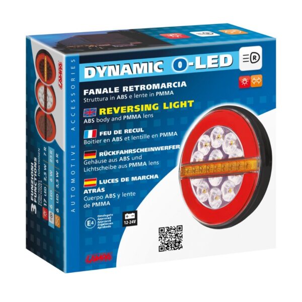 Lampa ΦΩΣ ΠΙΣΩ ΔΕΞΙ 12/24V DYNAMIC-O 140 mm ΜΕ 29 LED 3 ΧΡΗΣΕΙΣ ΘΕΣΕΩΣ/ΦΛΑΣ/STOP (ΚΟΚΚΙΝΟ/ΠΟΡΤΟΚΑΛΙ/ΛΕΥΚΟ) - 1 ΤΕΜ. - Image 3