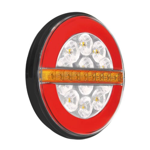 Lampa ΦΩΣ ΠΙΣΩ ΑΡΙΣΤΕΡΟ 12/24V DYNAMIC-O 140 mm ΜΕ 29 LED 3 ΧΡΗΣΕΙΣ ΘΕΣΕΩΣ/ΦΛΑΣ/STOP (ΚΟΚΚΙΝΟ/ΠΟΡΤΟΚΑΛΙ/ΛΕΥΚΟ) – 1 ΤΕΜ.