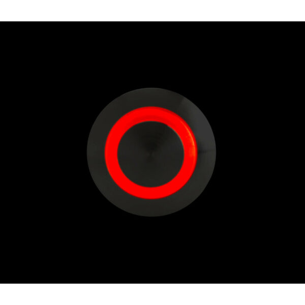 Lampa ΔΙΑΚΟΠΤΗΣ ΜΠΟΥΤΟΝ (BUTTON) 12/24V 5Amax 5PIN IP65 ON/OFF ME LED ΚΟΚΚΙΝΟ ΑΝΟΞΕΙΔΩΤΟ ΑΤΣΑΛΙ​ LAMPA - 1 TEM. - Image 4