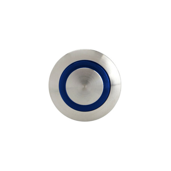 Lampa ΔΙΑΚΟΠΤΗΣ ΜΠΟΥΤΟΝ (BUTTON) 12/24V 5Amax 5PIN IP65 ON/OFF ME LED ΜΠΛΕ ΑΝΟΞΕΙΔΩΤΟ ΑΤΣΑΛΙ LAMPA - 1 TEM. - Image 3