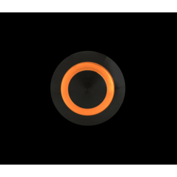 Lampa ΔΙΑΚΟΠΤΗΣ ΜΠΟΥΤΟΝ (BUTTON) 12/24V 5Amax 5PIN IP65 ON/OFF ME LED ΠΟΡΤΟΚΑΛΙ ΑΝΟΞΕΙΔΩΤΟ ΑΤΣΑΛΙ LAMPA - 1 TEM. - Image 4