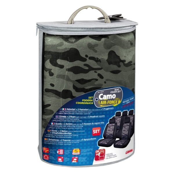 Lampa ΚΑΛΥΜΜΑΤΑ ΚΑΘΙΣΜΑΤΩΝ CAMO AIR-FORCE ΠΑΡΑΛΛΑΓΗΣ (ΣΕΤ) - 4 ΤΕΜ. - Image 3