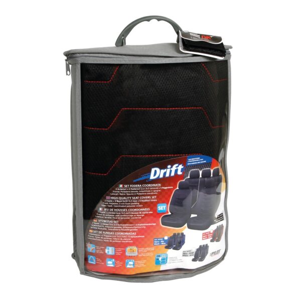 Lampa ΚΑΛΥΜΜΑΤΑ ΚΑΘΙΣΜΑΤΩΝ DRIFT ΠΟΛΥΕΣΤΕΡΙΚΑ ΜΑΥΡΑ ΣΕΤ ΜΕ 5 ΠΡΟΣΚΕΦΑΛΑ - Image 3
