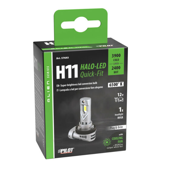 Lampa ΛΑΜΠΑ LED H11 12V PGJ19-2 6.500K ΨΥΧΡΟ 3.900lm/ΘΕΡΜΟ 2.400lm 35W HALO LED QUICK FIT ALIEN SERIES LAMPA - 1 ΤΕΜ. - Image 4