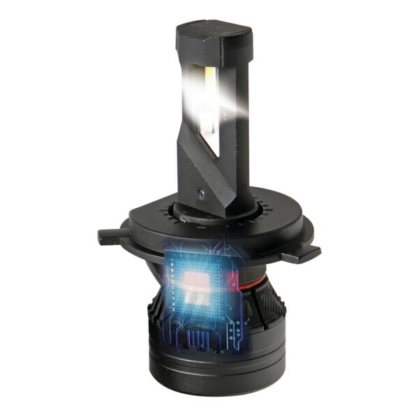 Lampa H4 ΛΑΜΠΑ 9-32V 6.500K 10.000lm 90W P43t HALO LED SERIE 9 COMPACT ULTRA POWER 4LED CREE LED KIT - 2 ΤΕΜ. - Image 4