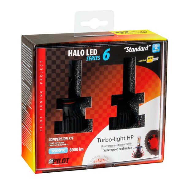 Lampa H7 9-32V 6.500K 8.000lm 60W PX26d HALO LED SERIE 6 STANDARD 8LED ZES 2ΤΕΜ. LED KIT - Image 3