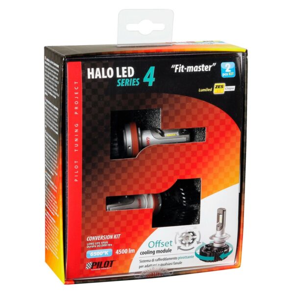 Lampa H8/H9/H11/H16 9-32V 6.500K 4.500lm 50W PGJ19-X HALO LED SERIE 4 FIT-MASTER ZES CHIPS 2ΤΕΜ. LED KIT - Image 3