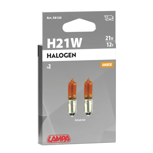 Lampa ΛΑΜΠΑΚΙ HY21W/12V BAY9s - Image 4