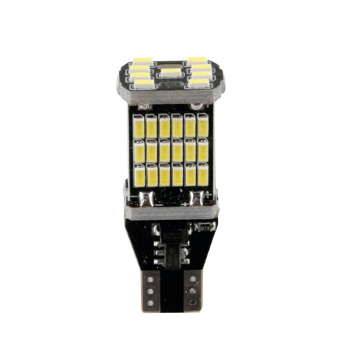 Lampa T15 12-18V W2,1×9,5d 6.500K 360lm 45SMD LED ΛΕΥΚΟ (ΚΑΡΦΩΤΟ-ΔΙΠΛΗΣ ΠΟΛΙΚΟΤΗΤΑΣ) 2ΤΕΜ.