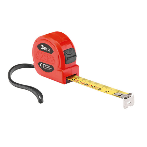 Lampa ΜΕΤΡΟΤΑΙΝΙΑ ΑΥΤΟΜΑΤΗ COMPACT 5m x16mm ΚΟΚΚΙΝΗ ΜΕ ΚΛΙΠ ΖΩΝΗΣ LAMPA - 1 ΤΕΜ. - Image 3