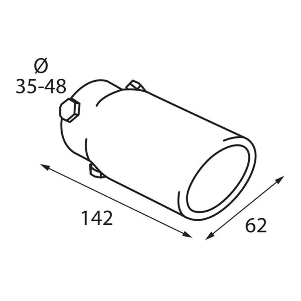 Lampa ΑΚΡΟ ΕΞΑΤΜΙΣΗΣ TS-06 35-48mm - ΣΤΡΟΓΓΥΛΟ ΚΟΦΤΟ - Image 2