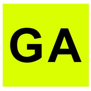 Lampa ΓΡΑΜΜΑΤΑ GA ΣΕ ΚΙΤΡΙΝΟ ΠΛΑΙΣΙΟ ΓΙΑ ΠΙΣΩ