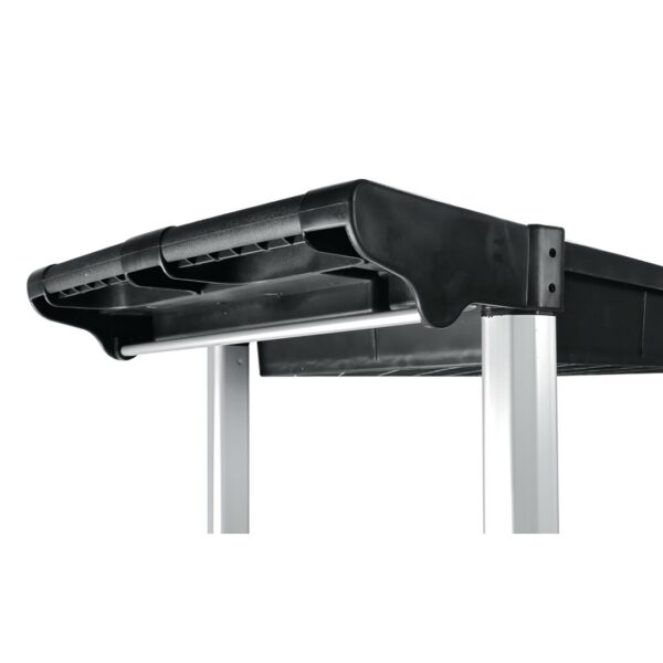 Lampa ΤΡΟΛΕΙ ΕΡΓΑΛΕΙΩΝ (TROLLEY) 2 ΕΠΙΠΕΔΩΝ ΜΕ 4 ΡΟΔΕΣ ΠΛΑΣΤΙΚΟ(PP)/ ΑΛΟΥΜΙΝΙΟ ΓΙΑ ΑΠΟΘΗΚΕΥΣΗ ΚΑΙ ΜΕΤΑΦΟΡΑ - Image 4