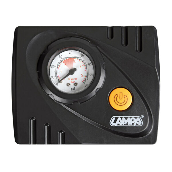Lampa Κομπρεσέρ Ελαστικών 12V 450ml με υγρό επισκευής 450ml Μανόμετρο ΚΑΙ Μετρητή Πίεσης - Image 2