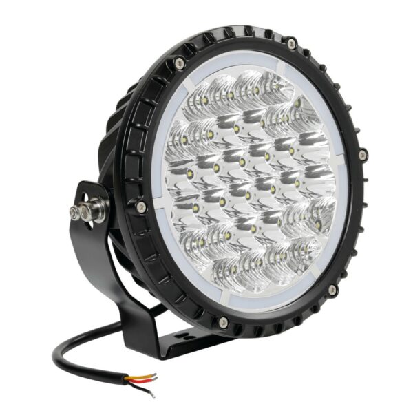 Lampa ΠΡΟΒΟΛΕΑΣ BEXTAR 10-30V 62 LED 73W 6.500Κ 6080lm ΚΑΡΦΙ ΜΕ NEON ΘΕΣΕΩΣ ΣΤΡΟΓΓΥΛΟΣ (195x205x65 mm) -1ΤΕΜ.