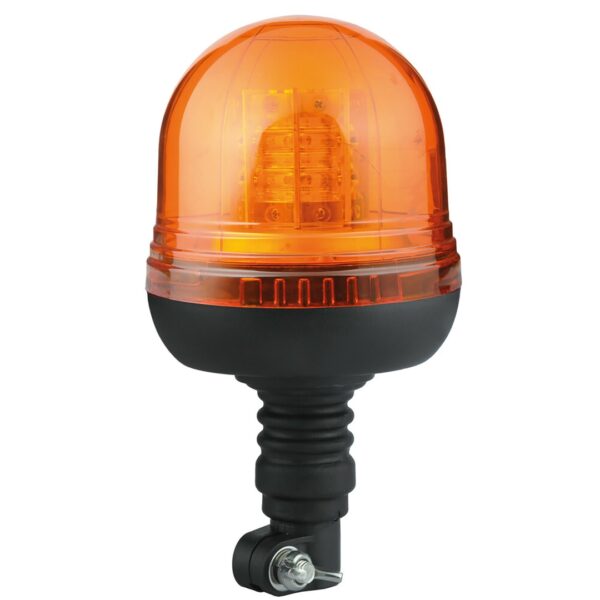 Lampa ΦΑΡΟΣ ΠΕΡΙΣΤΡΕΦΟΜΕΝΟΣ 16LED RL-10 9-32V 3 ΛΕΙΤΟΥΡΓΙΩΝ ΒΙΔΩΤΟΣ ΕΛΑΣΤΙΚΟΣ ΠΟΡΤΟΚΑΛΙ 130x221mm