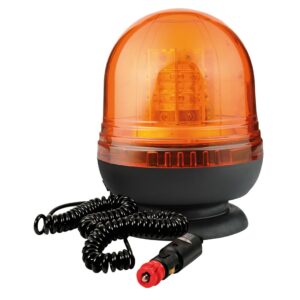 Lampa ΦΑΡΟΣ ΜΑΓΝΗΤΙΚΟΣΚΑΙΒΕΝΤΟΥΖΑ ΠΕΡΙΣΤΡΕΦΟΜΕΝΟΣ RL-11 16LED 9-32V ΠΟΡΤΟΚΑΛΙ ΜΕ ΦΙΣ ΑΝΑΠΤΗΡΑ 3,8m 160x132mm